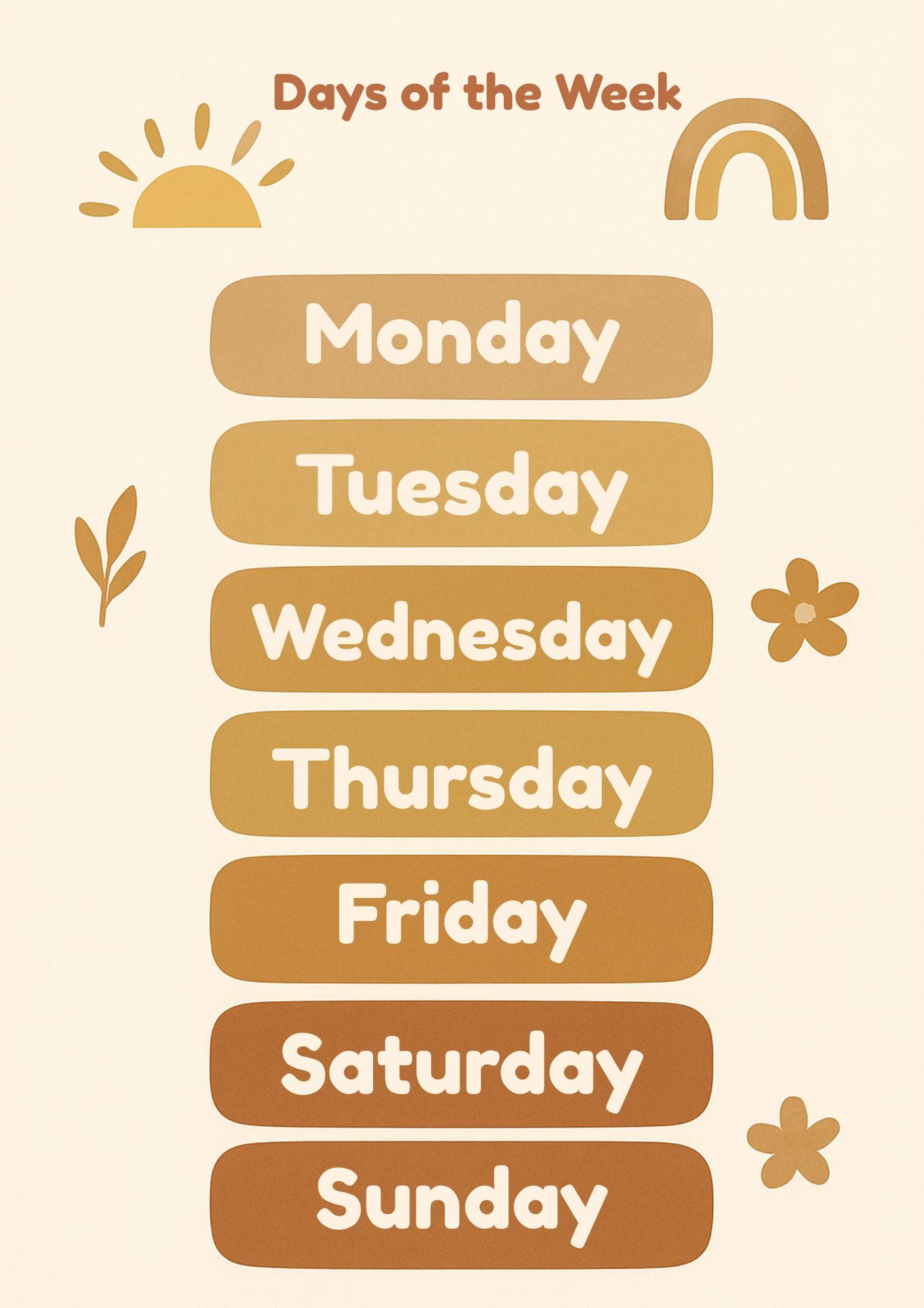 Days of the Week
