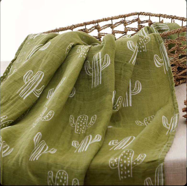 🌵Olive Cactus Swaddle
