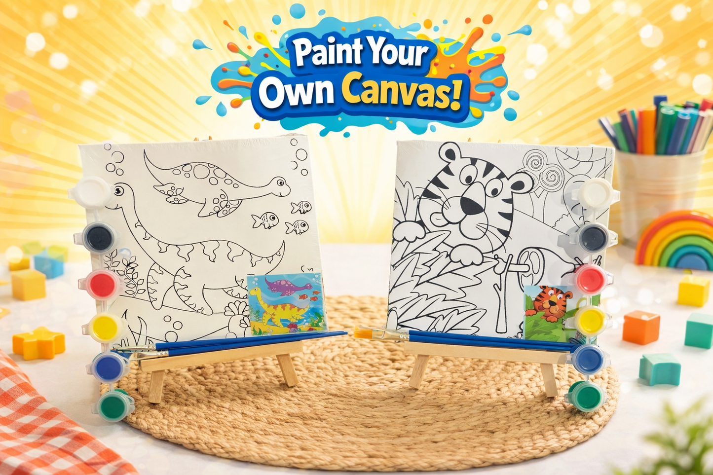 Paint Your Own Canvas Kit 🎨🤍